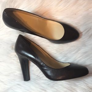 Ralph Lauren brown leather heels, Size 9B